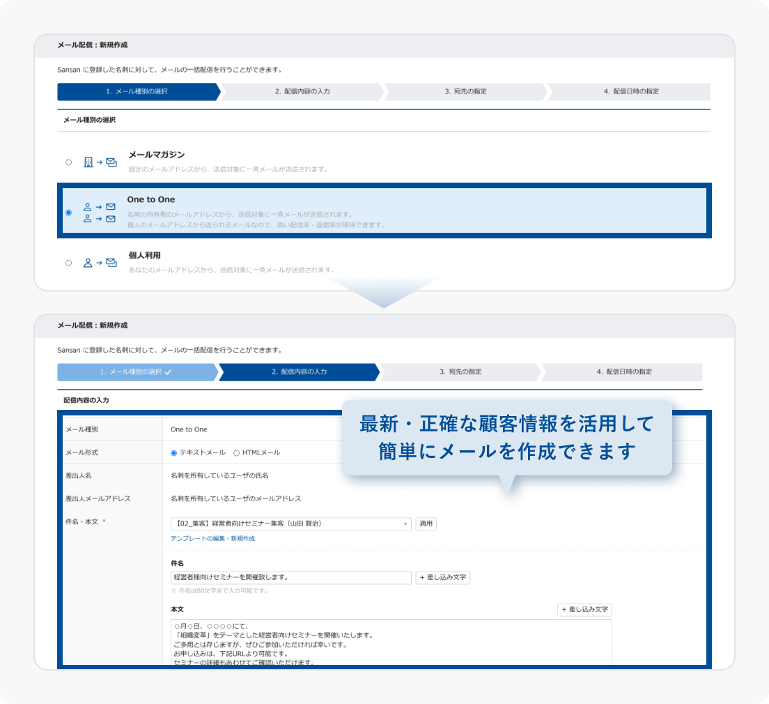 従業員数50名未満の企業｜利用シーン｜Sansan（営業AXサービス）