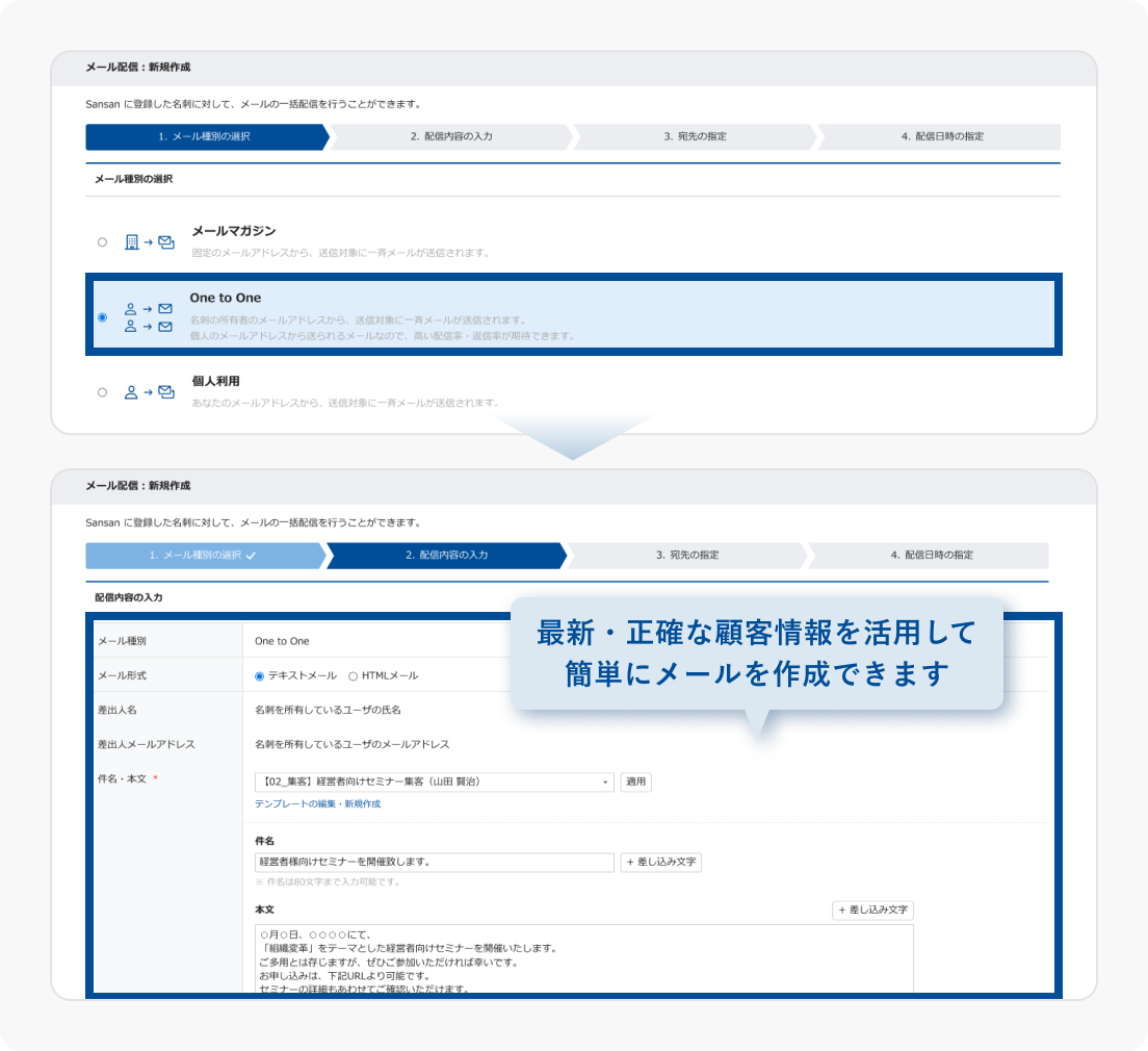 従業員数50名未満の企業｜利用シーン｜Sansan（営業AXサービス）