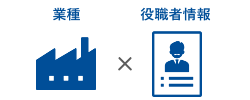 業種x役職者情報